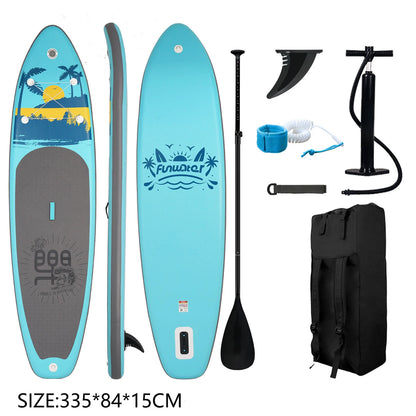 Feath-R-Lite Uppblåsbar SUP-bräda – 330×84×15 cm, Max 165 kg, 7-delat Set