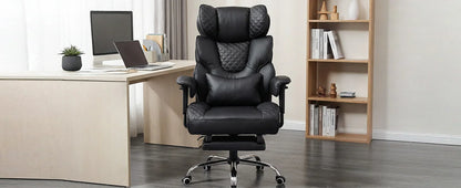 Comhoma Ergonomic Gaming Chair, Office Chair 400 Lb, with Adjustable Lumbar Support & Footrest, Hybrid Design,High Back Executive Chair