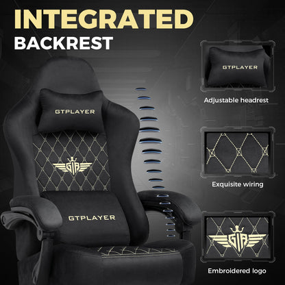 GTPLAYER Gaming chair fabric Gaming Chair Ergonomic office boot PC chair, Adjustable and Rotatable Desk Chair