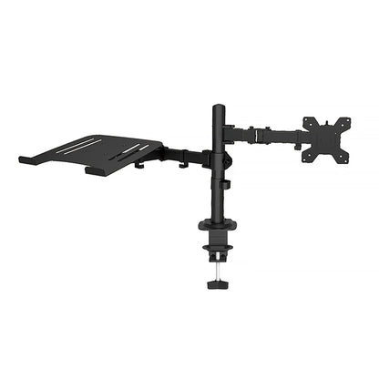 Ergonomisk Monitorarm för Skrivbord 13–27" – VESA 75x75/100x100 Justerbar Höjd Kabelhantering 8kg Stål EU-lager Polen