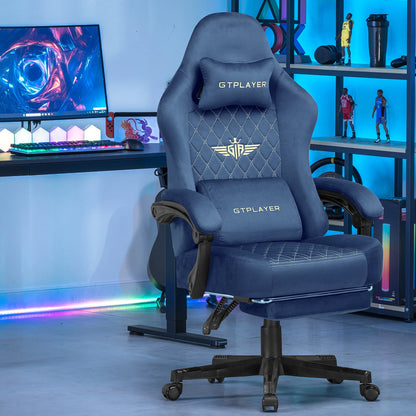 GTPLAYER Gaming chair fabric Gaming Chair Ergonomic office boot PC chair, Adjustable and Rotatable Desk Chair