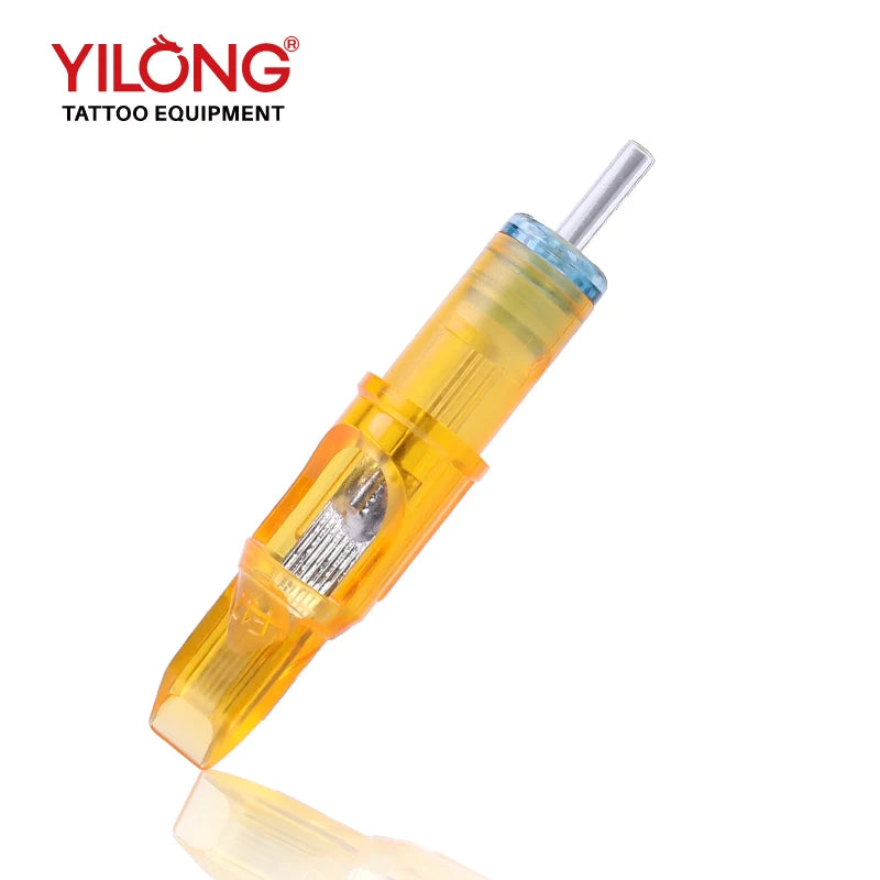 20pcs Yellow Dragonfly Tattoo Cartridge Needle 1 3 5 7 9 11 13 14 15 RL RM RS M1 For Tattoo Machine Pen Needle Accessories