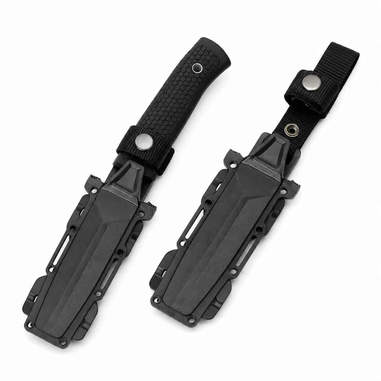 Portable Outdoor Utility Cutting Tool with Protective Sheath, Stainless Steel Fishing Camping Food Preparation Tool with Non-Slip Handle