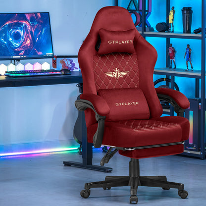 GTPLAYER Gaming chair fabric Gaming Chair Ergonomic office boot PC chair, Adjustable and Rotatable Desk Chair