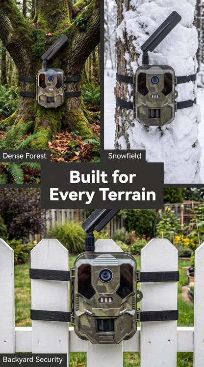 4G LTE Hunting Camera with APP Control 4K Live Video Stream Cloud Service FTP SMTP 8000mAh Battery HC-960Ultra-LI