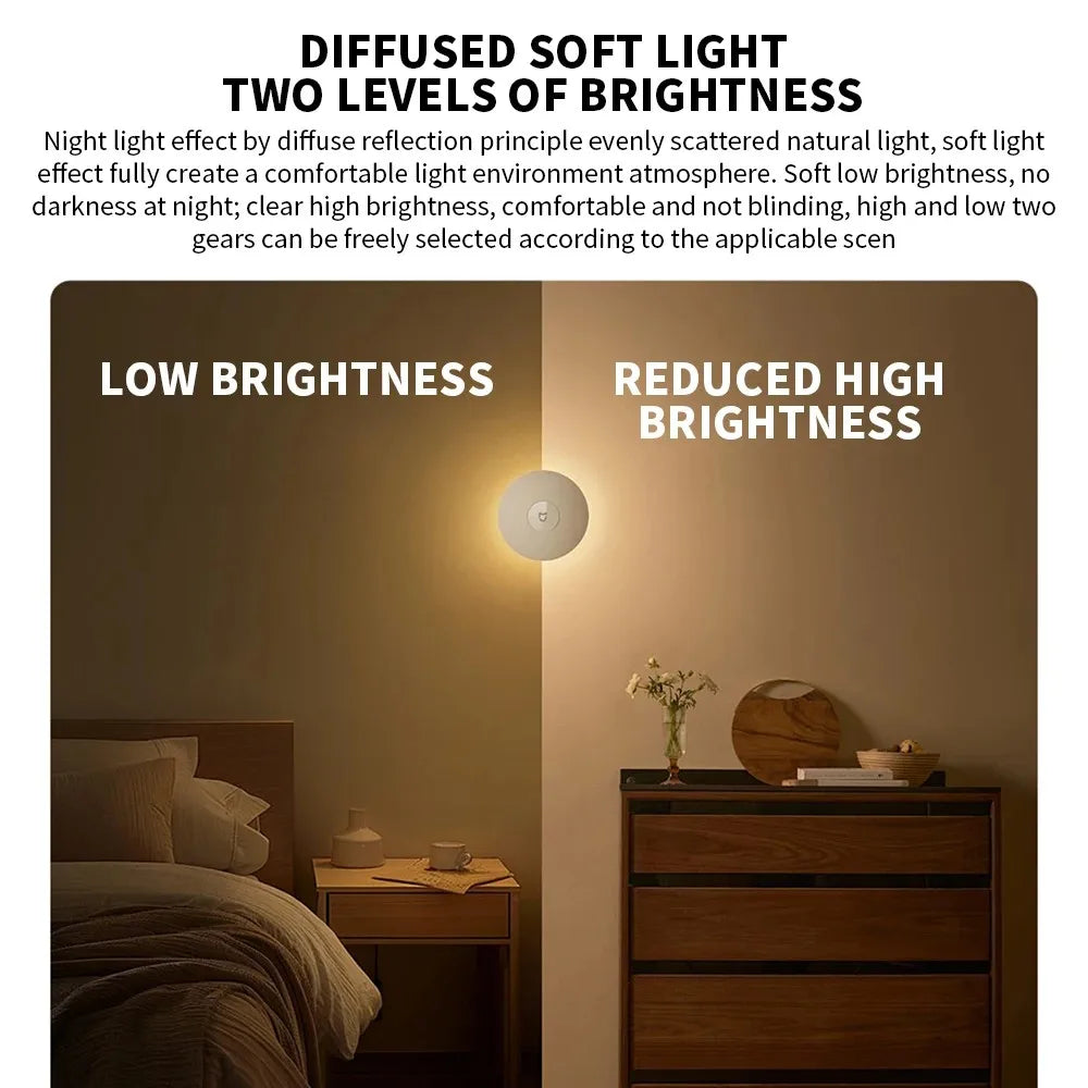 Original NEW MiJia Night Light 3 With Dual Sensors for Light And Motion, Supports Both Motion-Sensing and Always-on Modes