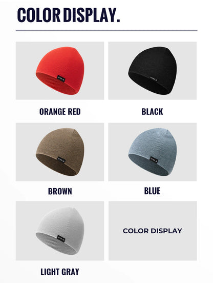 WRELS Merino Wool Beanie for Men Women Soft Fisherman Beanie Warm Knitted Winter Hat Watch Cap Skullie for Cold Weather
