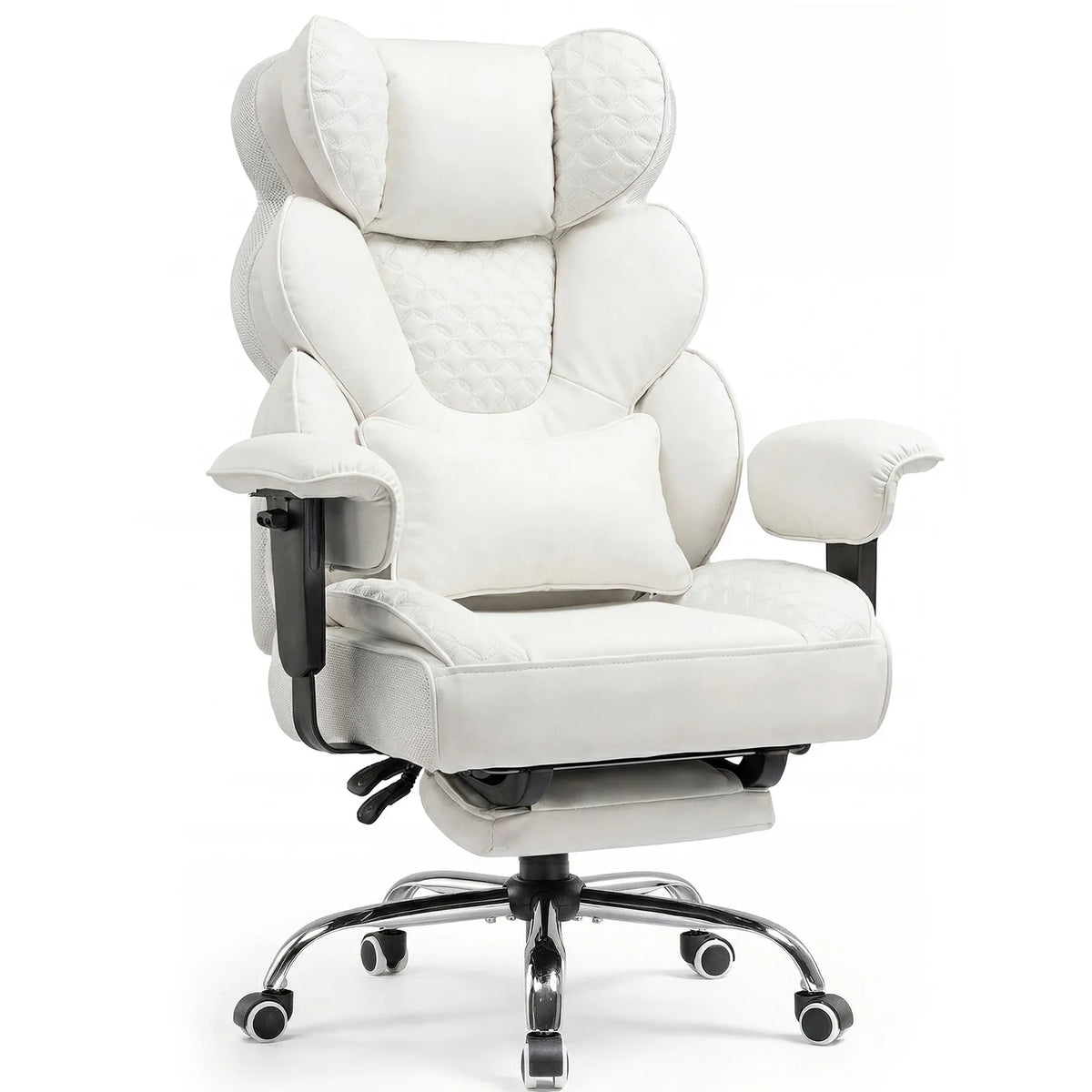 Comhoma Ergonomic Gaming Chair, Office Chair 400 Lb, with Adjustable Lumbar Support & Footrest, Hybrid Design,High Back Executive Chair