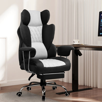 Gtplayer Gaming Chair, Office Chair with Pocket Spring Lumbar Support, Ergonomic and Comfortable Wide Office Computer Chair