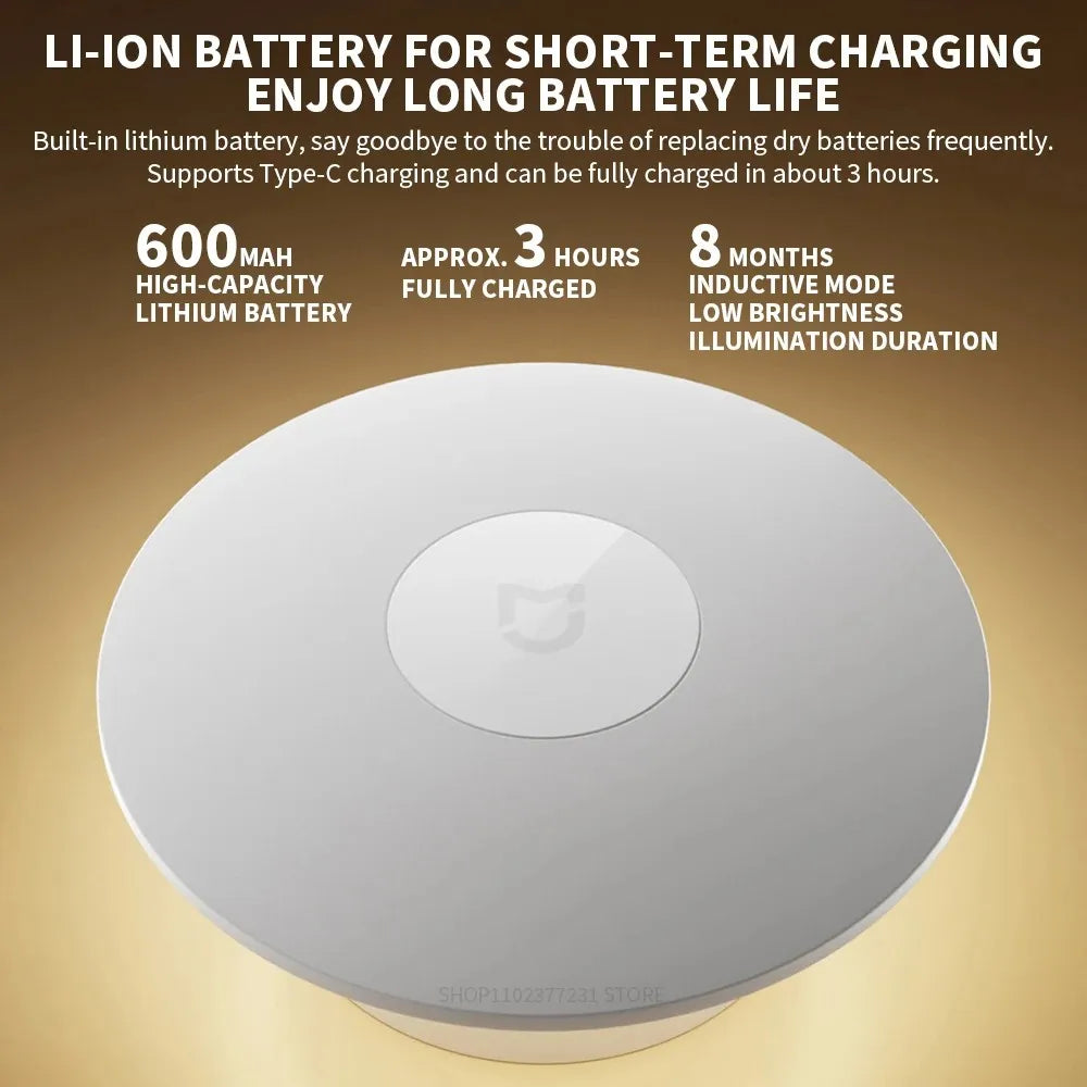 Original NEW MiJia Night Light 3 With Dual Sensors for Light And Motion, Supports Both Motion-Sensing and Always-on Modes