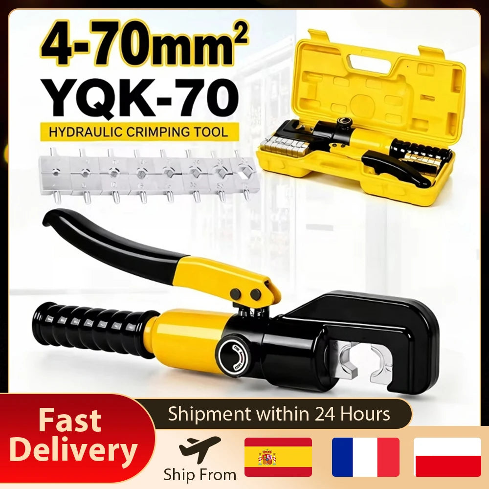 Hydraulisk kabeltång YQK70 för pressning 4-70mm²