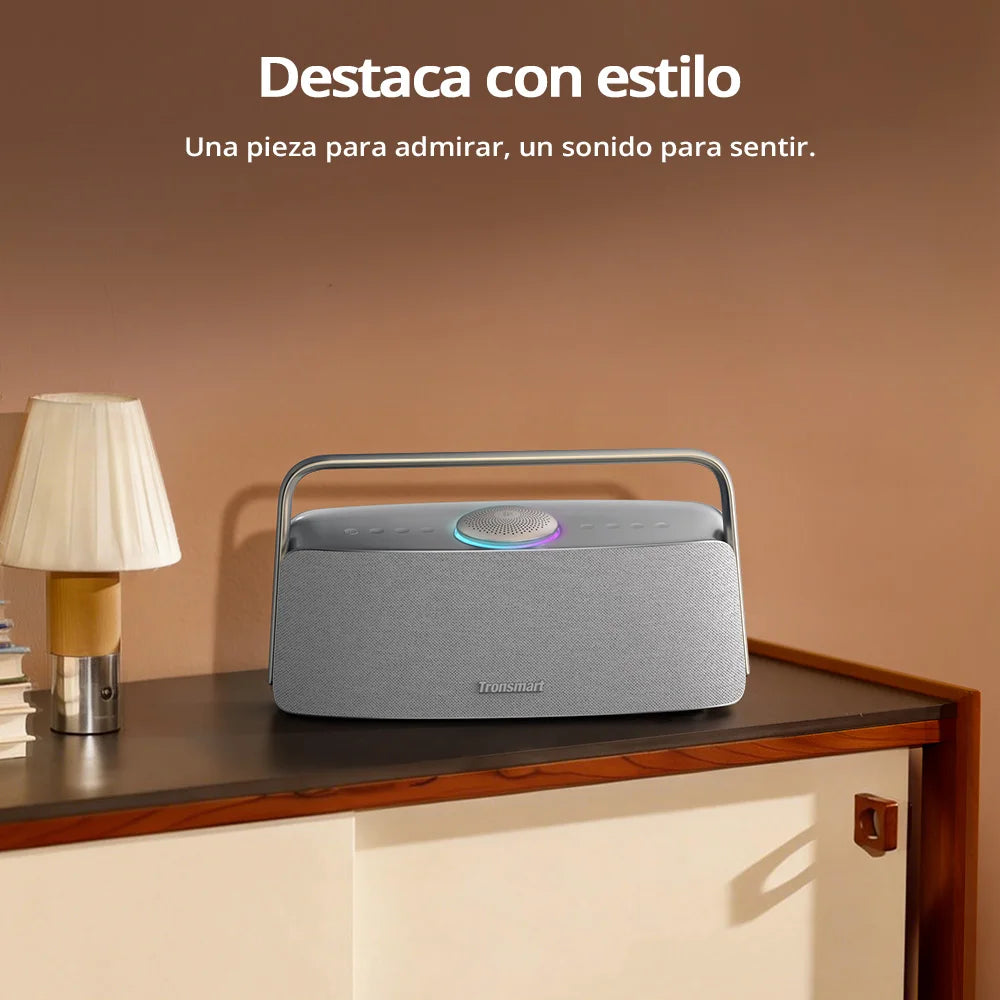 Tronsmart Fiitune X30 Speaker Blue Tooth Wireless Speaker Hi-Res Audio 80W Ipx6 App Control Portable Speaker with Handle for Home