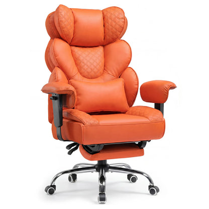 Comhoma Ergonomic Gaming Chair, Office Chair 400 Lb, with Adjustable Lumbar Support & Footrest, Hybrid Design,High Back Executive Chair