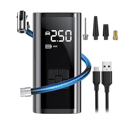 EAFC Car Air Pump Wireless Protable 150PSI Car Air Compressor Tire Inflation Pump for Motorcycle Bicycle Car Tire Ball Inflator