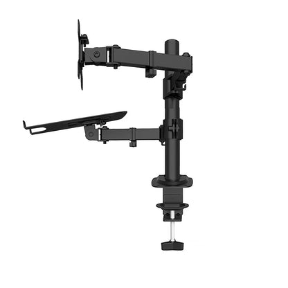 Ergonomisk Monitorarm för Skrivbord 13–27" – VESA 75x75/100x100 Justerbar Höjd Kabelhantering 8kg Stål EU-lager Polen