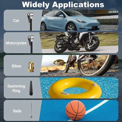 EAFC Car Air Pump Wireless Protable 150PSI Car Air Compressor Tire Inflation Pump for Motorcycle Bicycle Car Tire Ball Inflator