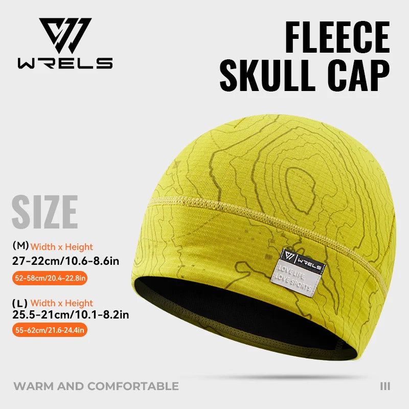 WRELS Fleece Watch Cap Beanie Hat Winter Skull Cap Warm Beanie Thick Windproof  Lightweight for Running Skiing Cycling Sports