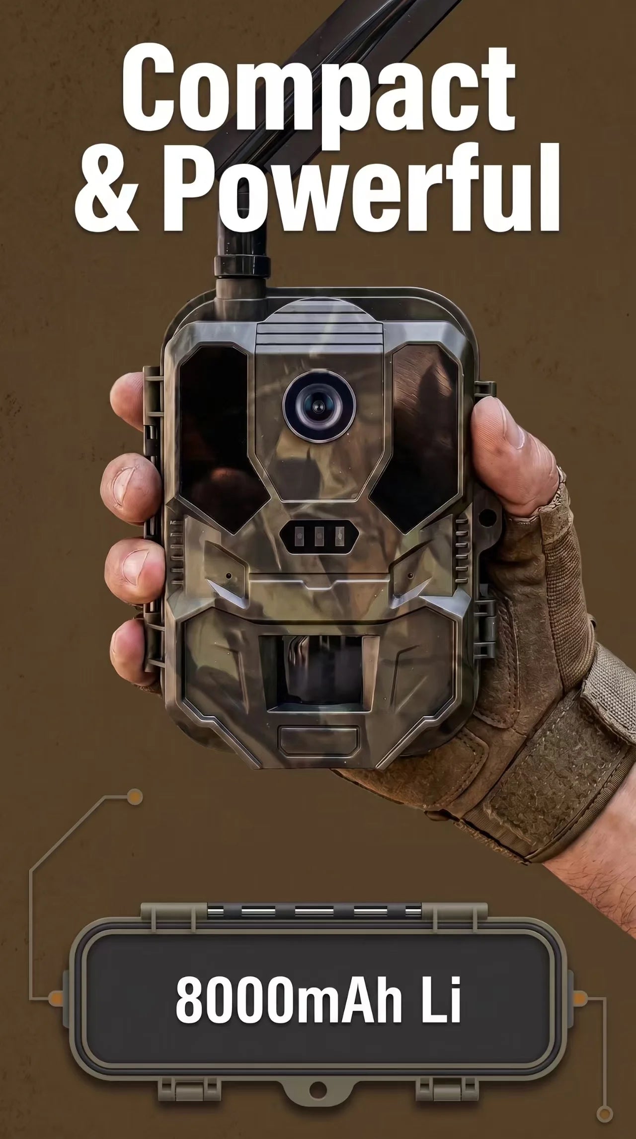 4G LTE Hunting Camera with APP Control 4K Live Video Stream Cloud Service FTP SMTP 8000mAh Battery HC-960Ultra-LI