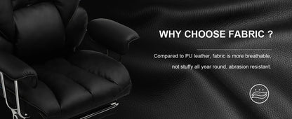 Gtplayer Silla Gaming Gamer Chair Ergonomic Office Chair with Footrest Fabric Surface Spring Seat Cushion Silla De Juego