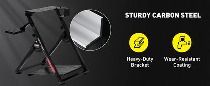 Gtplayer Steering Wheel Stand with Base Tilt Adjustable Rack Shifter Mount for V1/V2 Compatible with Steering Wheel, Ps4, Xbox, Pc