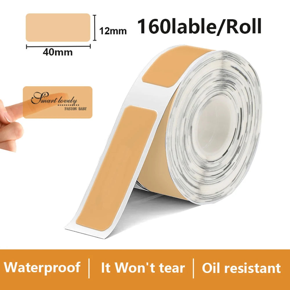 Termiska Etikettrullar Mönster & Färg – Kompatibla med Marklife P11 P12 Phomemo D30 DELI Q2 Brother – 12x40mm 14x40mm 14x50mm 2026