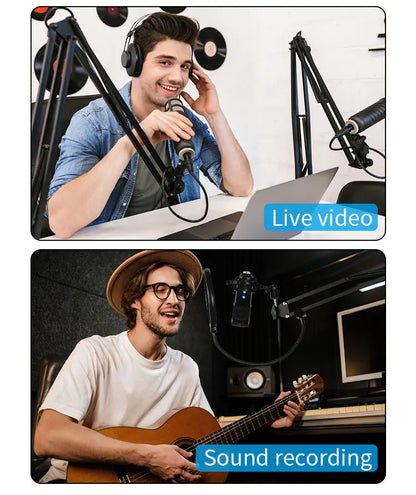 Desktop Cantilever Microphone Stand with Shock Mount, Universal Model, Suitable for Bm800, Dedicated for Live Streaming and Recording