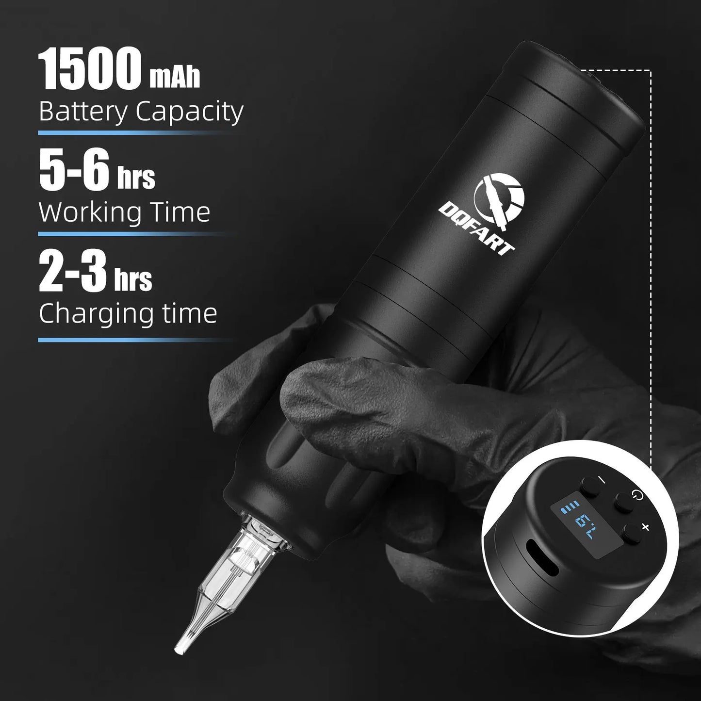 DQFART Tattoo Kit High Quality Tattoo Pen Kit For Beginners Makeup, Tattoo Machine New Cool Tattoo Power Supply Tattoo Gun Kit