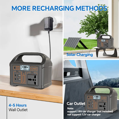 Gaiaray 100W All-in-one Power Station AC 220V Solar Generator   76.8Wh LiFePO4 Battery Emergency Portable Power Plant LED Light UPS Backup Power Bank For Outdoor Camping Travel Fishing Tool