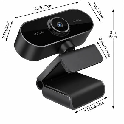 Webcam 1080P HD – micro intégré – USB – PC/mac/Android – visio/streaming