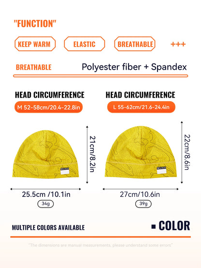 WRELS Fleece Watch Cap Beanie Hat Winter Skull Cap Warm Beanie Thick Windproof  Lightweight for Running Skiing Cycling Sports