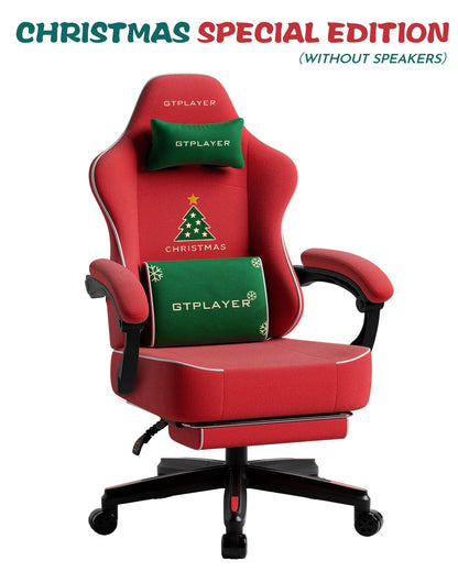 GTPLAYER Gaming chair Ergonomic Gaming armchair Desk chair PC Footrest loudspeaker Music Office chair up to 150kg