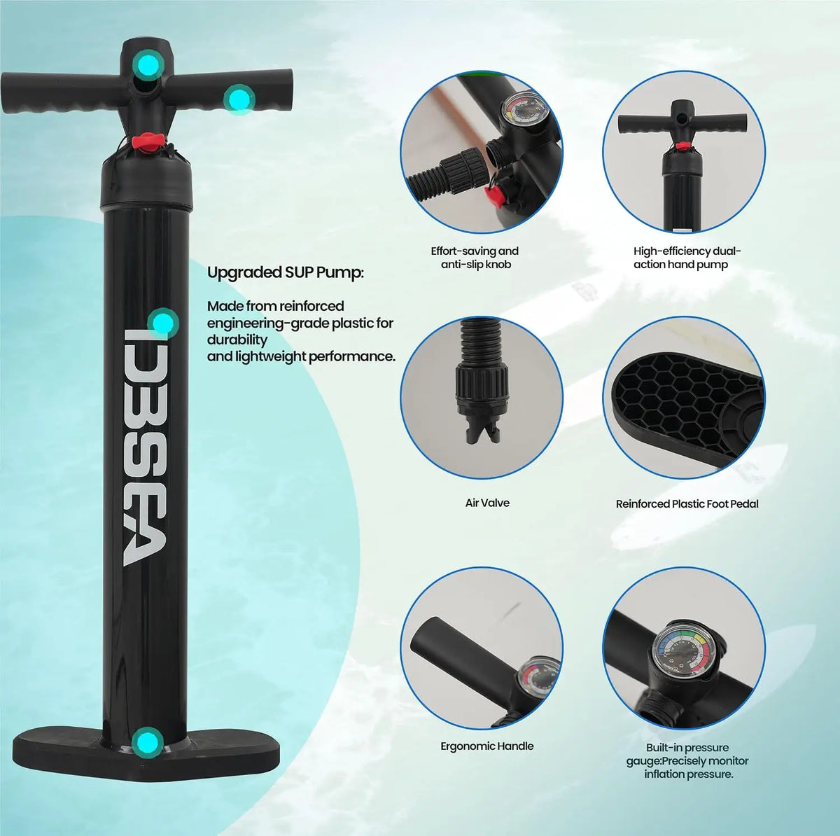 InnoExpo uppblåsbar SUP-bräda i PVC – välj storlek upp till 350 cm