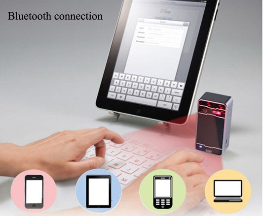 Trådlöst Bluetooth Laserprojektionskeyboard – för iPhone, Android och surfplatta