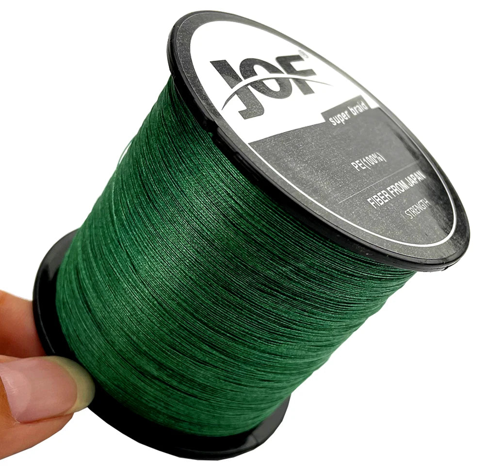 JOF 8 Strands 1000M 500M 300M 100M Braided Fishing Line Carp Fishing Weaves Linha de Pesca Multifilamento 8 fios