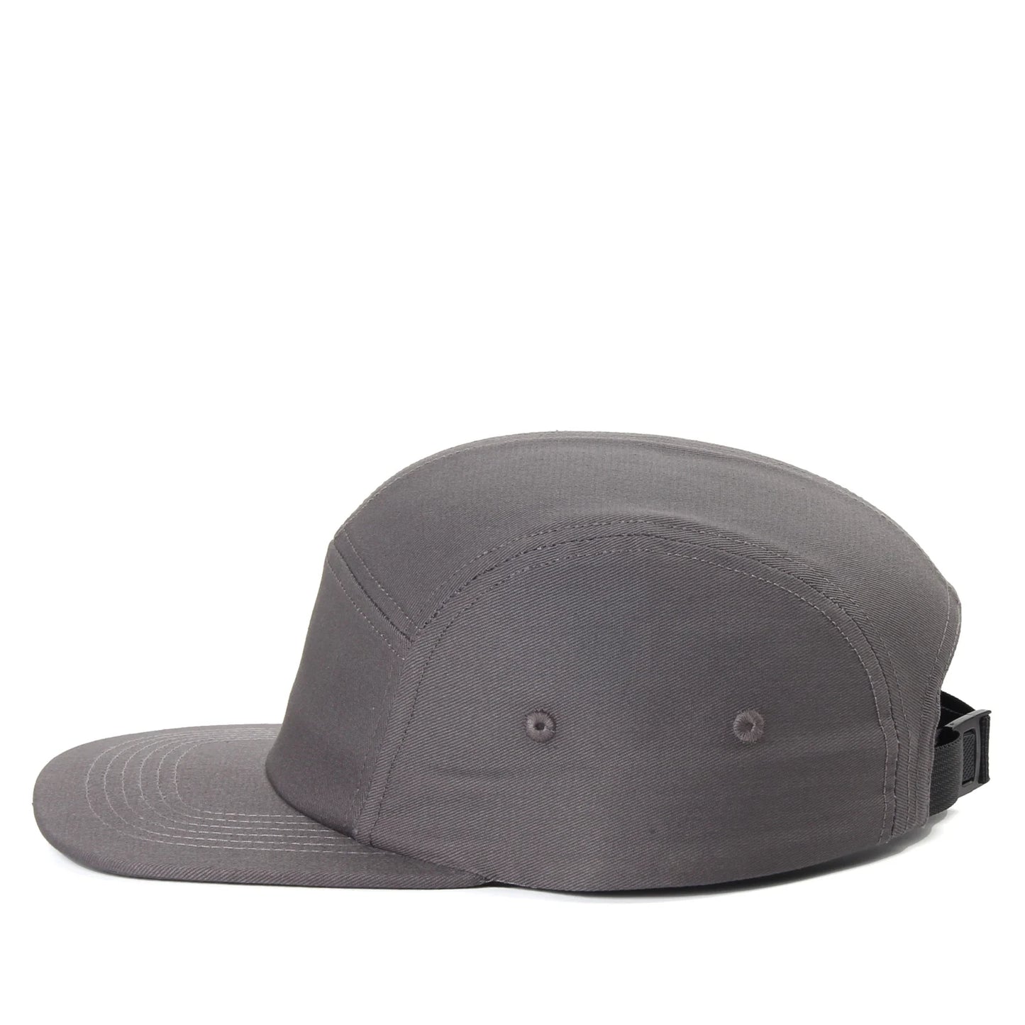 DongKing 5 Panel Cap Short Brim Hat Flat Bill Cotton Blank Camping Hats Solid Colors Low Crown Classic Adjustable