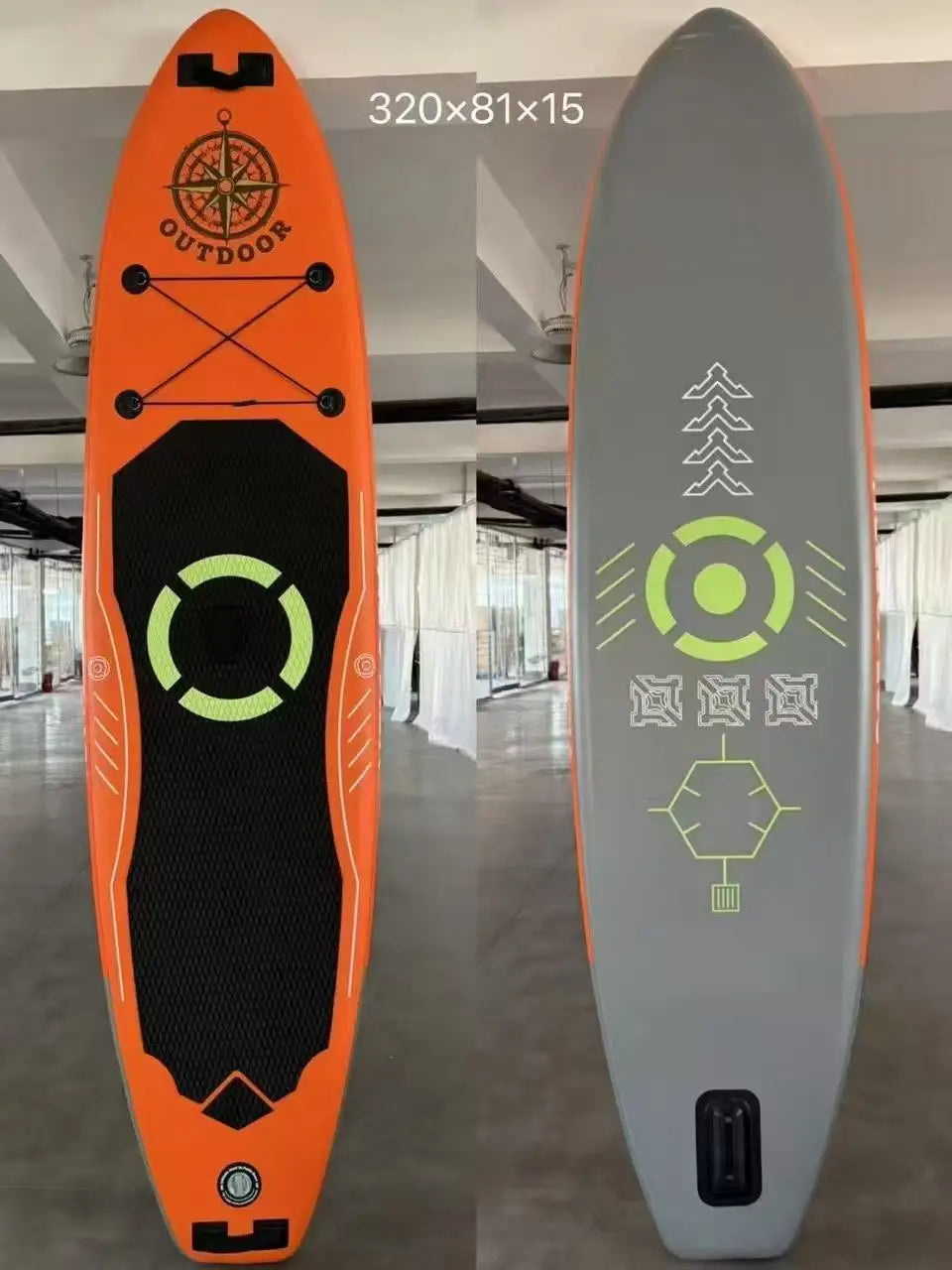10'6" Stand up Paddle Board, 320cm Inflatable SUP Board for Cruising Fishing & Yoga