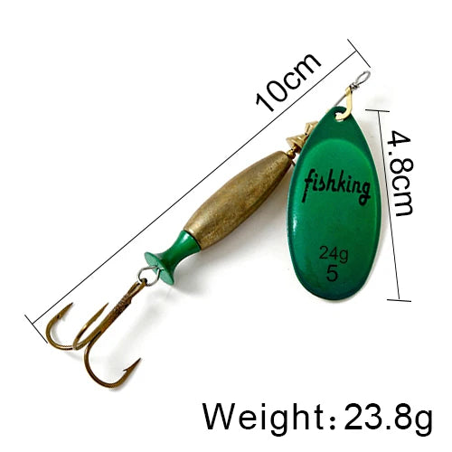 NGB 1PC Long Cast 4#-18g 5#-24g Spinner Lure Bait Spoon Lures Pike Metal Fishing Lure Bass Hard Bait With Hooks