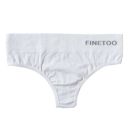 FINETOO 2PCS/Set M-2XL Bodyshaper G-String Panties Women Slim Underwear Female Lingerie Sexy Lady Thongs High Waist Underpants