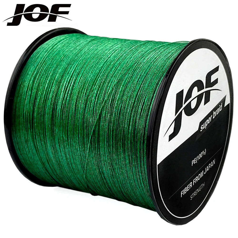 JOF 8 Strands 1000M 500M 300M 100M Braided Fishing Line Carp Fishing Weaves Linha de Pesca Multifilamento 8 fios