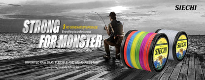 JOF 300M 500M 1000M 8 Strands 4 Strands 18-88LB PE Braided Fishing Wire Multifilament Super Strong Fishing Line Japan Multicolor