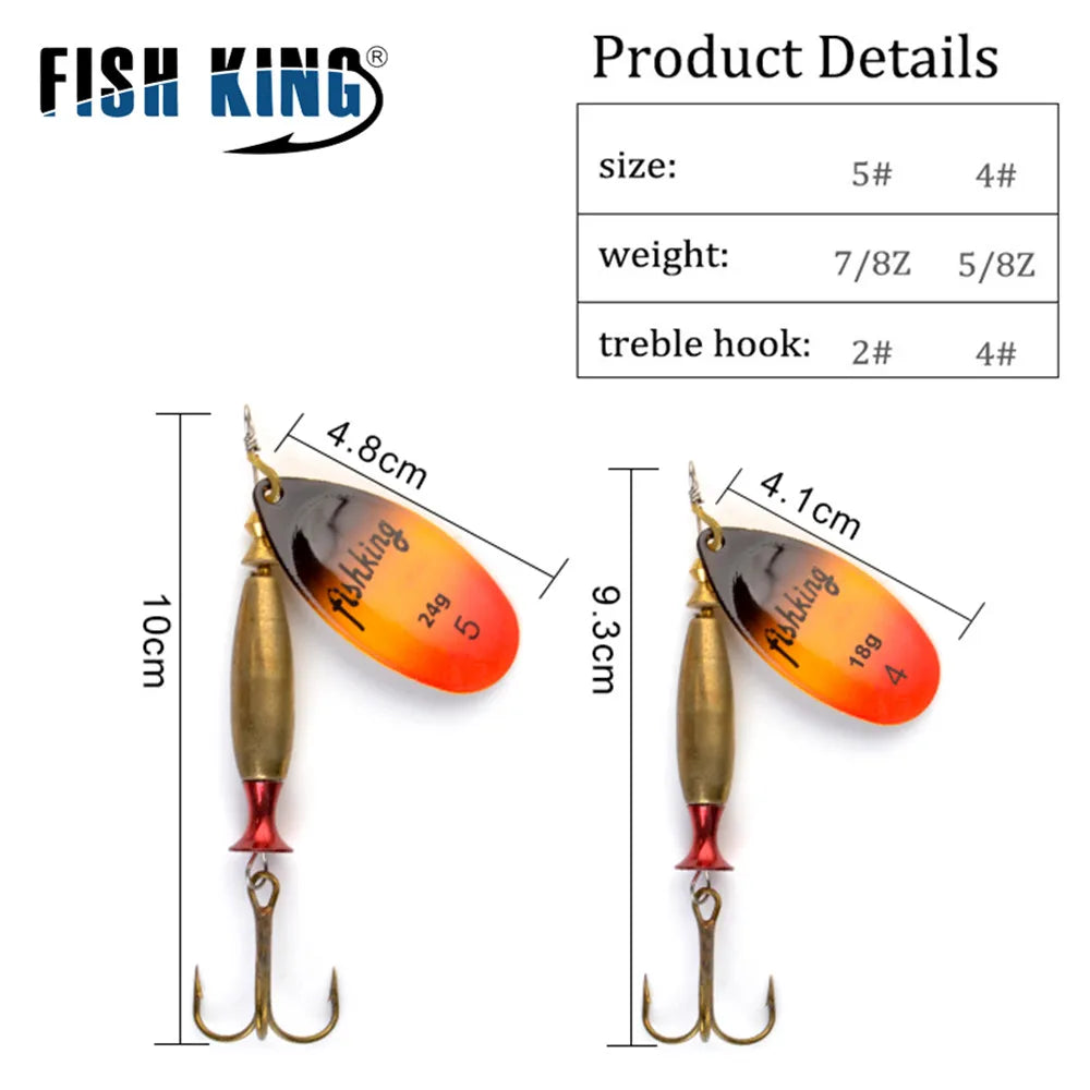 NGB 1PC Long Cast 4#-18g 5#-24g Spinner Lure Bait Spoon Lures Pike Metal Fishing Lure Bass Hard Bait With Hooks