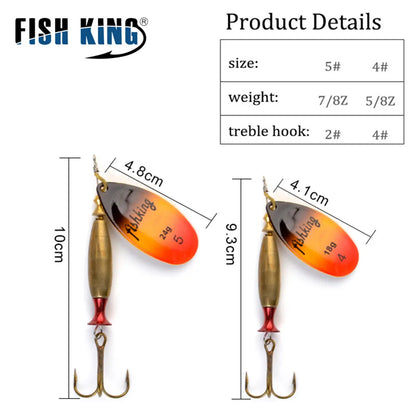 NGB 1PC Long Cast 4#-18g 5#-24g Spinner Lure Bait Spoon Lures Pike Metal Fishing Lure Bass Hard Bait With Hooks