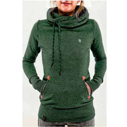 Long Sleeve Embroidered Hoodie, Pocket, Fashion Trend, Autumn
