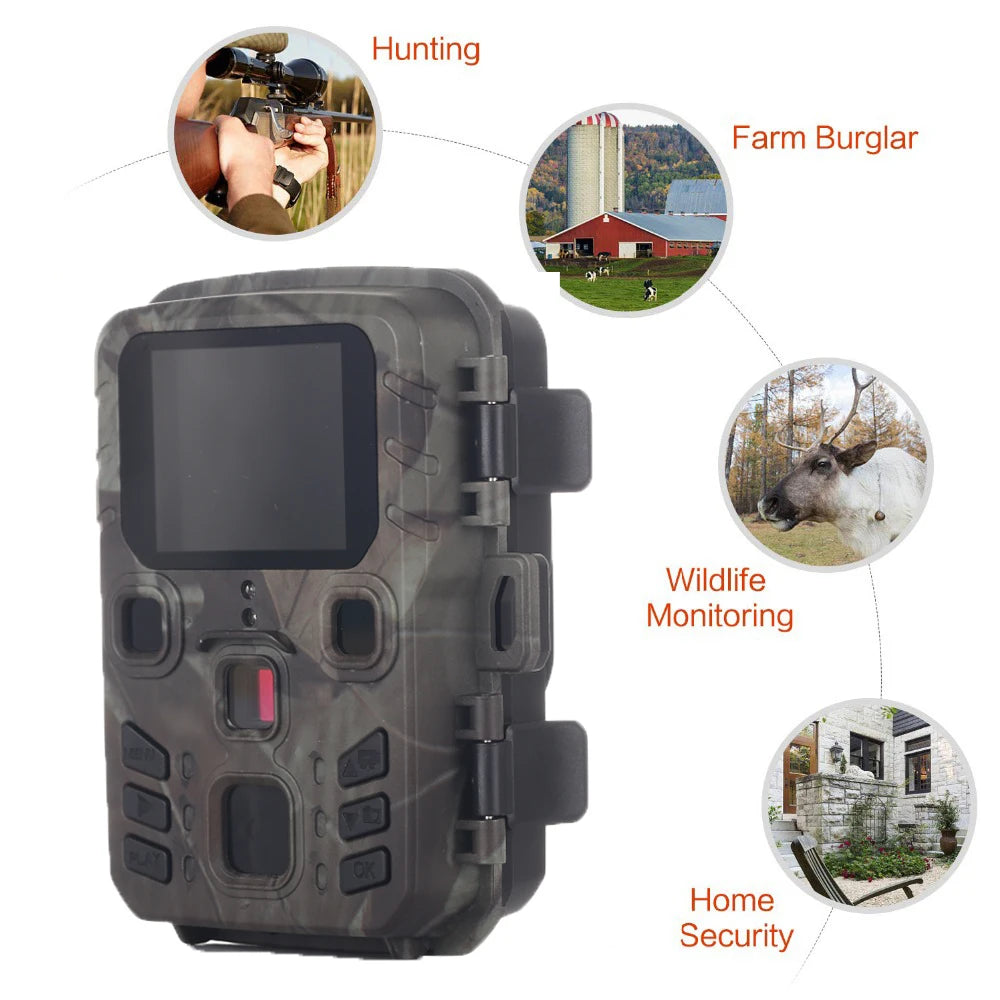 20MP 1080P Night Vision Waterproof Wireless Hunting Camera Trail Cameras MiNi301 Photo Trap for Wildlife
