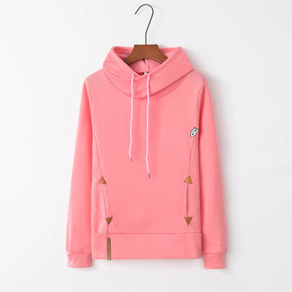 Long Sleeve Embroidered Hoodie, Pocket, Fashion Trend, Autumn
