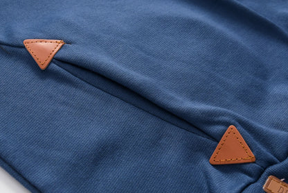 Long Sleeve Embroidered Hoodie, Pocket, Fashion Trend, Autumn