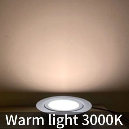 Ultratunn LED Downlight IP65 – 3W, DC 12V/24V, Varmvit/Neutralvit/Kallvit, Svart/Vit/Silver/Rostfritt, Husbil & Badrum