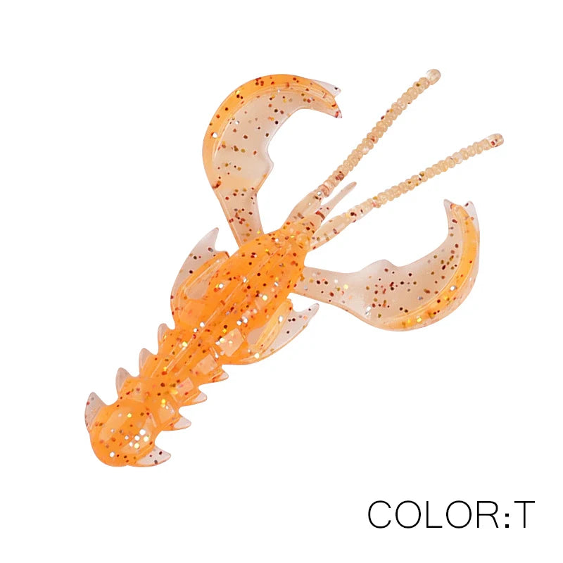 Supercontinent Crazy Lures 65mm/10pcs 40mm/20pcs Soft Lure Fishing Lures Shrimp Lobster Soft Plastic Lure Fishing Lures