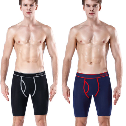 BONITOS 5-pack Långa Boxershorts – Kamouflage, Gylf, Bekväm Passform, S–XXL