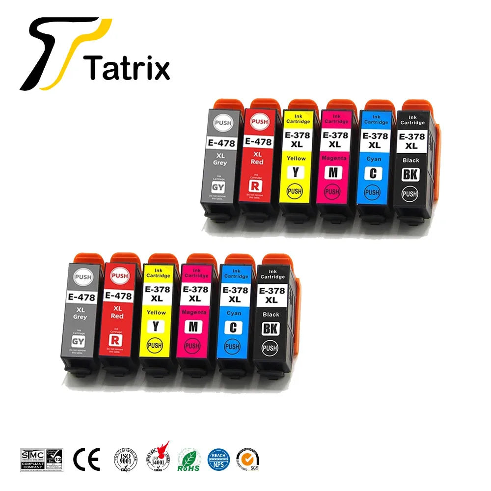 Tatrix för Epson kompatibel bläckpatron 378XL 478XL